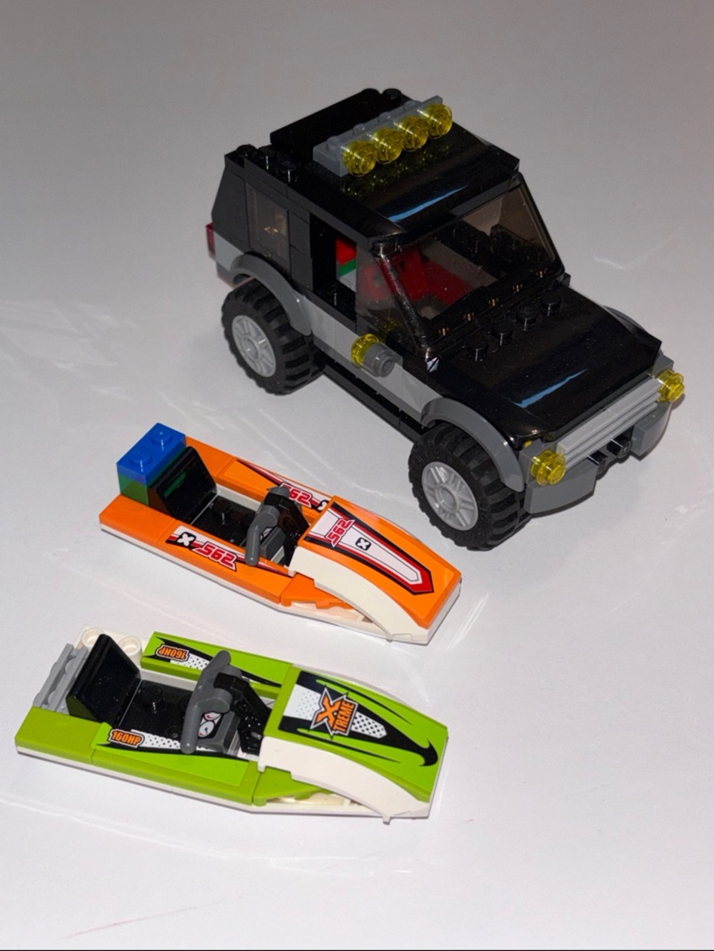 Lego Jet Skis Lego Wave Rider Green LEGO CITY: SUV with Watercraft (60058)